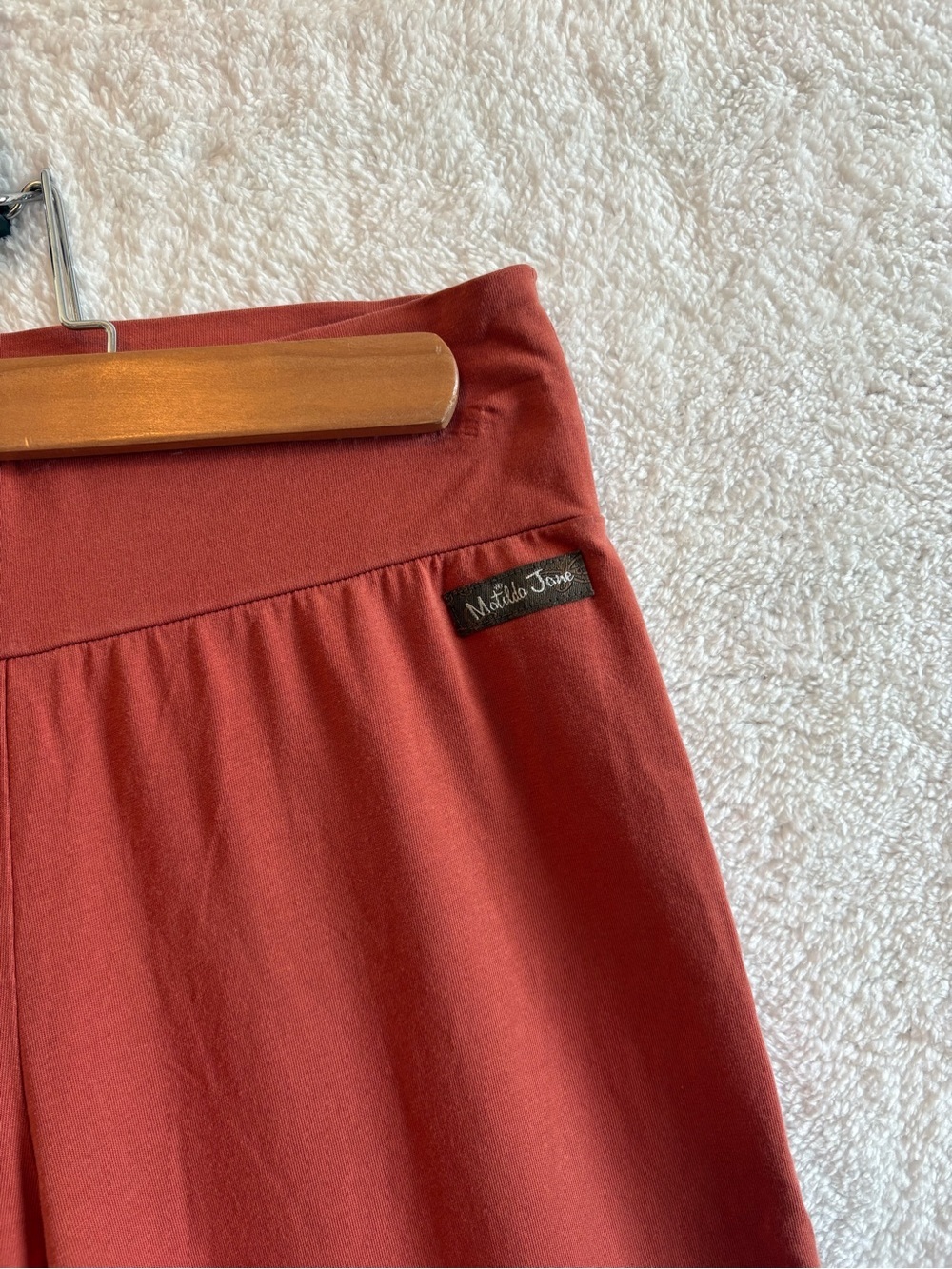 Matilda Jane Women’s Finn Pants Tiered Ruffle Wide Leg Terracotta Size Medium - Picture 2 of 9